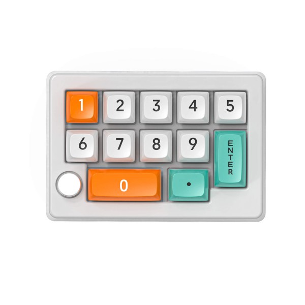 HotSwap Mechanical Wireless Numeric Keypad-RGB-White