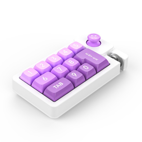 K810 Mechanical Wireless Numeric Keypad-RGB-Pink-purple