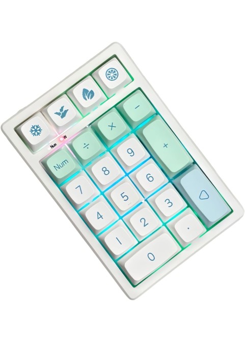 21-Key Hot-Swappable Wireless Numpad with RGB | Bluetooth / 2.4G / Wired-Mint