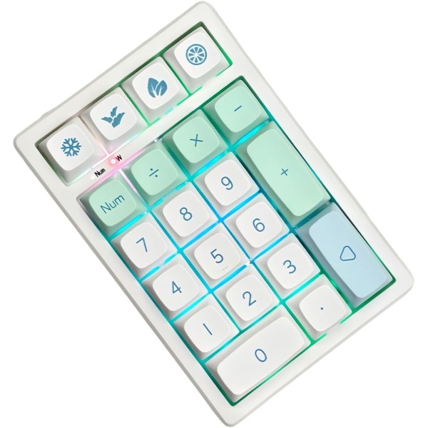 21-Key Hot-Swappable Wireless Numpad with RGB | Bluetooth / 2.4G / Wired-Mint