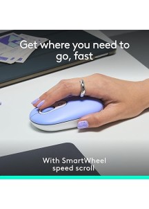 Wireless Mouse – Compact, Quiet, Multi-Lilac