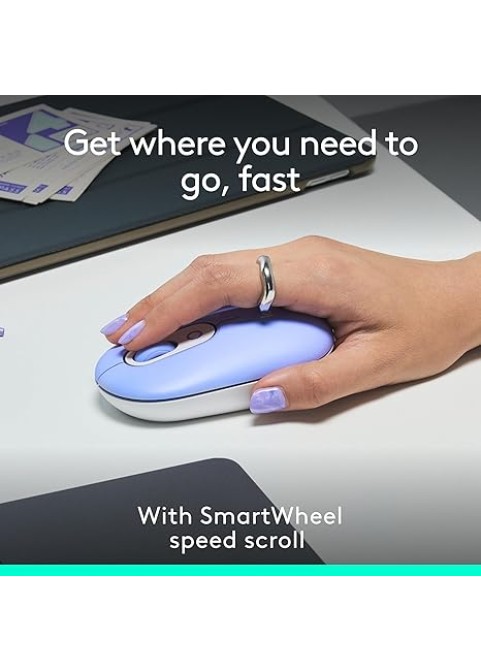 Wireless Mouse – Compact, Quiet, Multi-Lilac
