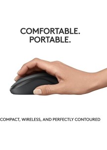 Wireless Mouse, 2.4GHz with USB Mini Receiver- Graphite