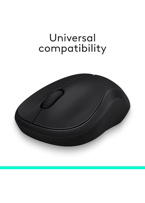Wireless Mouse, 2.4GHz with USB Mini Receiver- Black