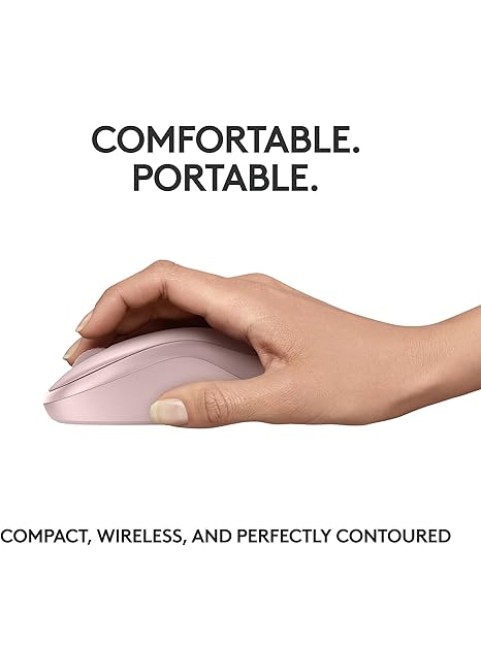 Wireless Mouse, 2.4GHz with USB Mini Receiver- Rose
