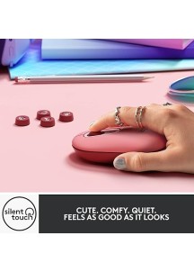Wireless Mouse – Compact, Quiet, Multi-Device-Heartbreaker Rose