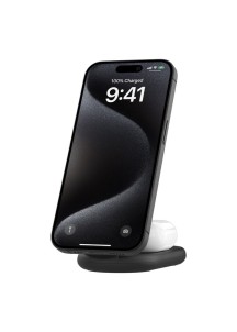 Qi2 2-in-1 Foldable Wireless Charger (15W)-BLACK