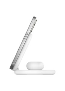 Qi2 2-in-1 Foldable Wireless Charger (15W)-WHITE