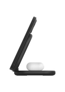 Qi2 2-in-1 Foldable Wireless Charger (15W)-BLACK